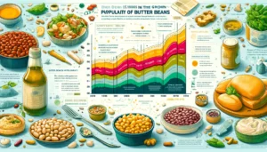 visual representation of the data, making it easy to see the growth in popularity of butter beans