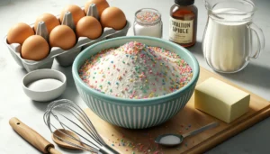 Ingredients of Funfetti Cake