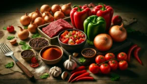 Ingredients for Hungarian Goulash