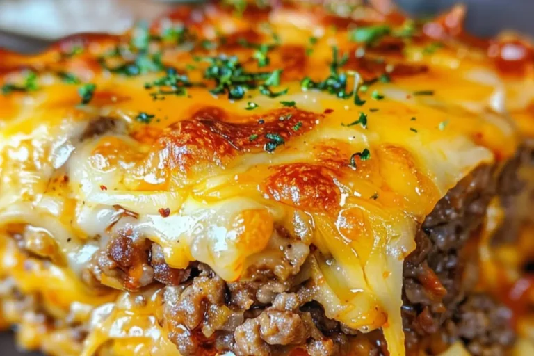 Calories in homemade hamburger casserole