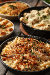 What is chicken Alfredo made of