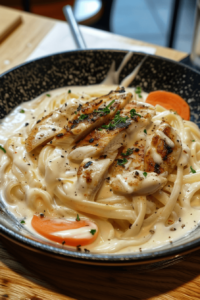What is chicken Alfredo made of