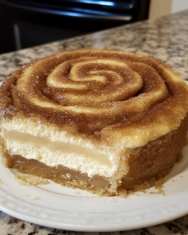 Cinnamon Roll Honeybun Cheesecake