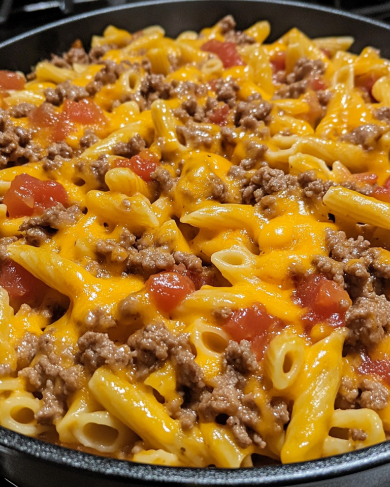 Cheesy Beef Taco Pasta