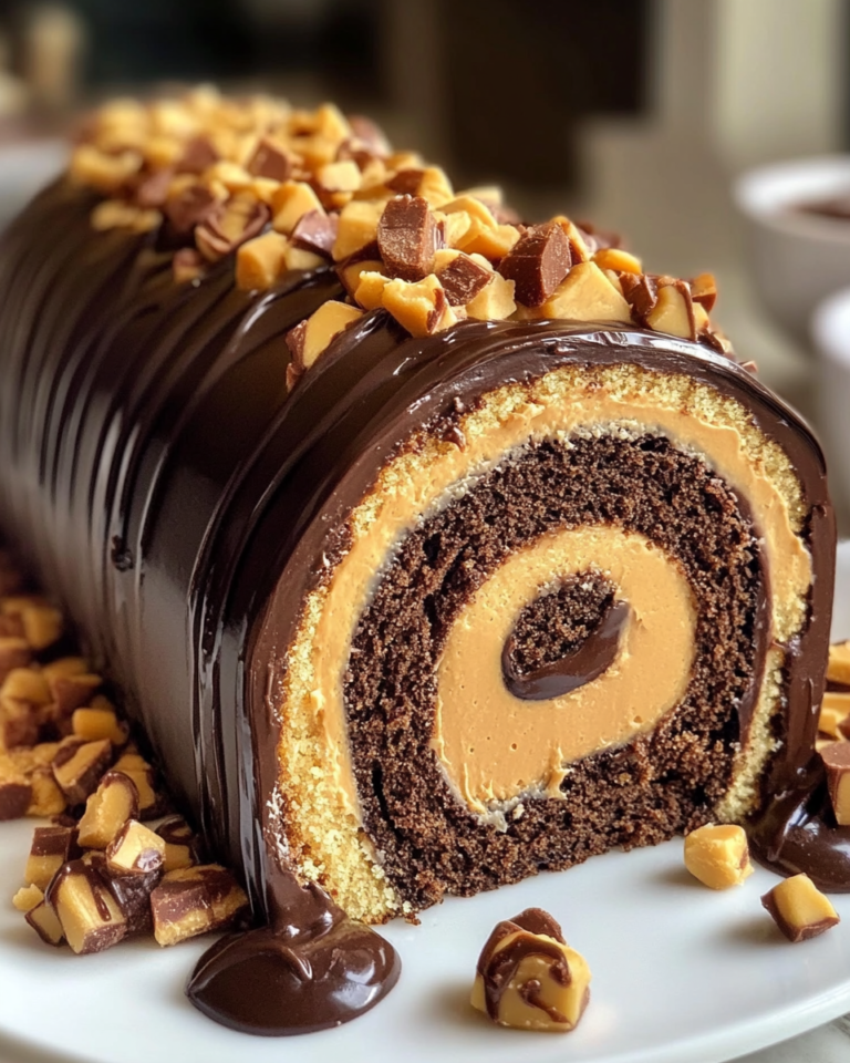 Reese's Peanut Butter Cup Roll Cake