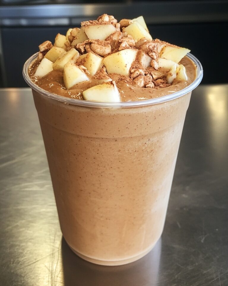 Apple Cinnamon Peanut Butter Smoothie