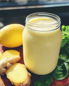 Creamy Lemon Ginger Morning Smoothie