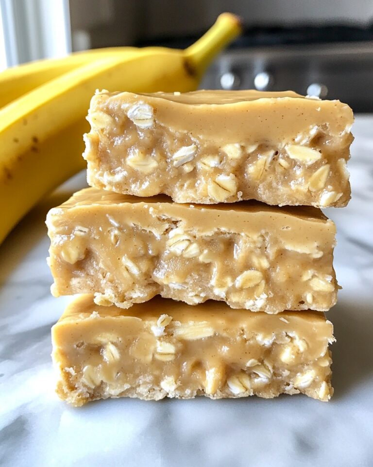 No-Bake Peanut Butter Banana Oat Bars