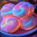 Glow-in-the-dark cotton candy cookies