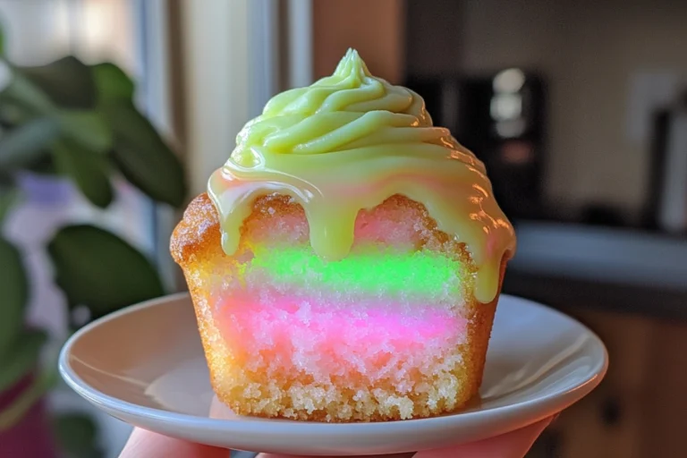 Glow-in-the-Dark Moonlit Cupcakes