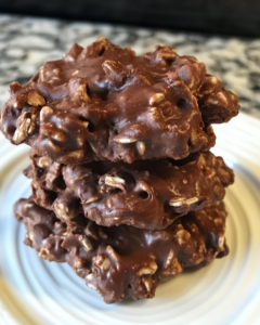 Healthy No-Bake PB2 Chocolate Oatmeal Cookies