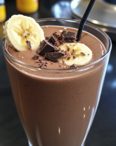 Chocolate Peanut Butter Banana Smoothie