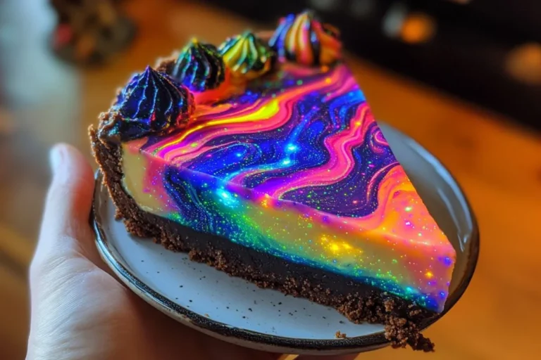 Glow Galaxy Neon Cheesecake