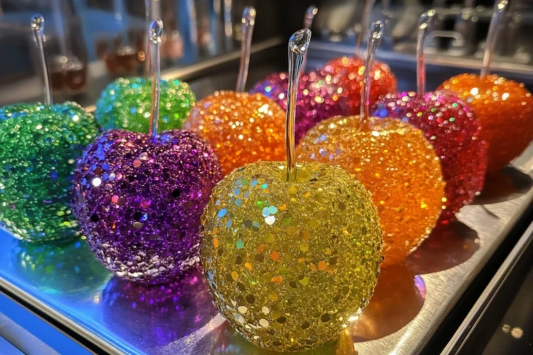 Colorful Glow Candy Apples