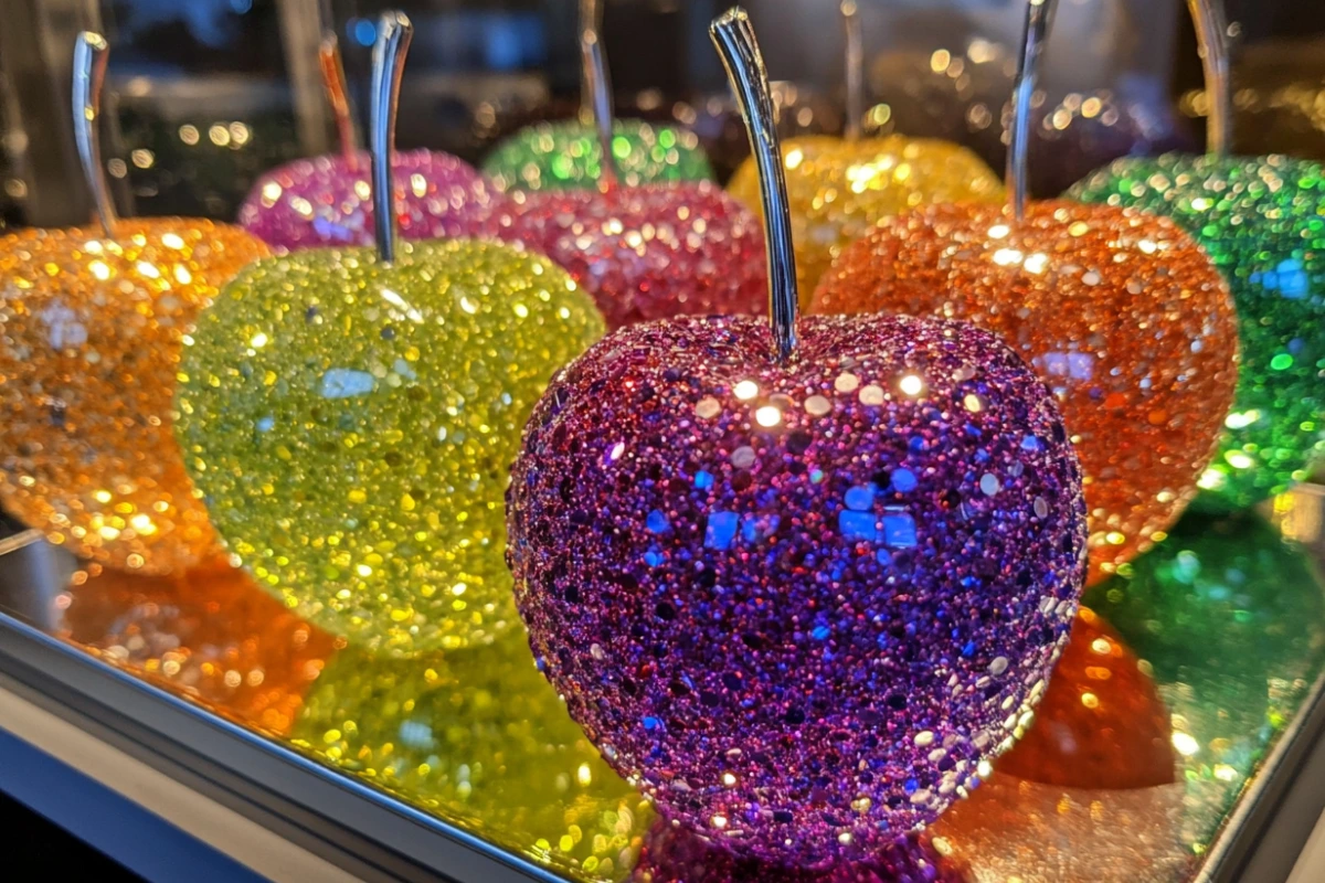 Colorful Glow Candy Apples