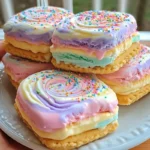 Pastel Swirl Ice Cream Sandwiches