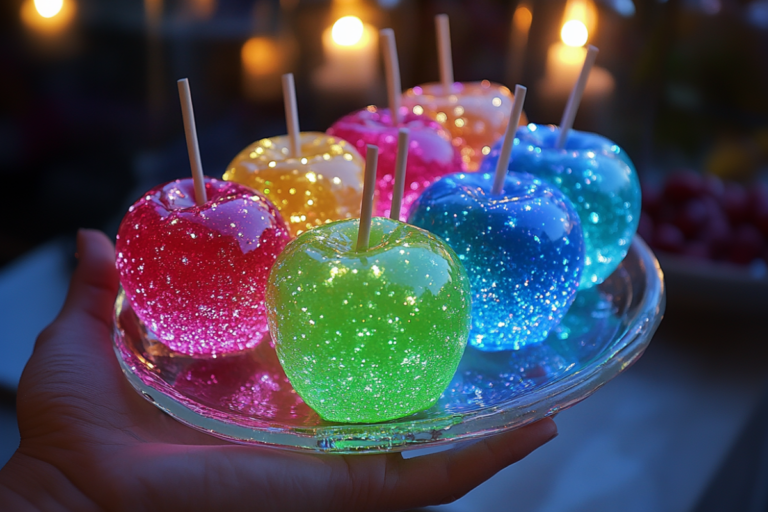 Neon Blast Jolly Rancher Candy Apples