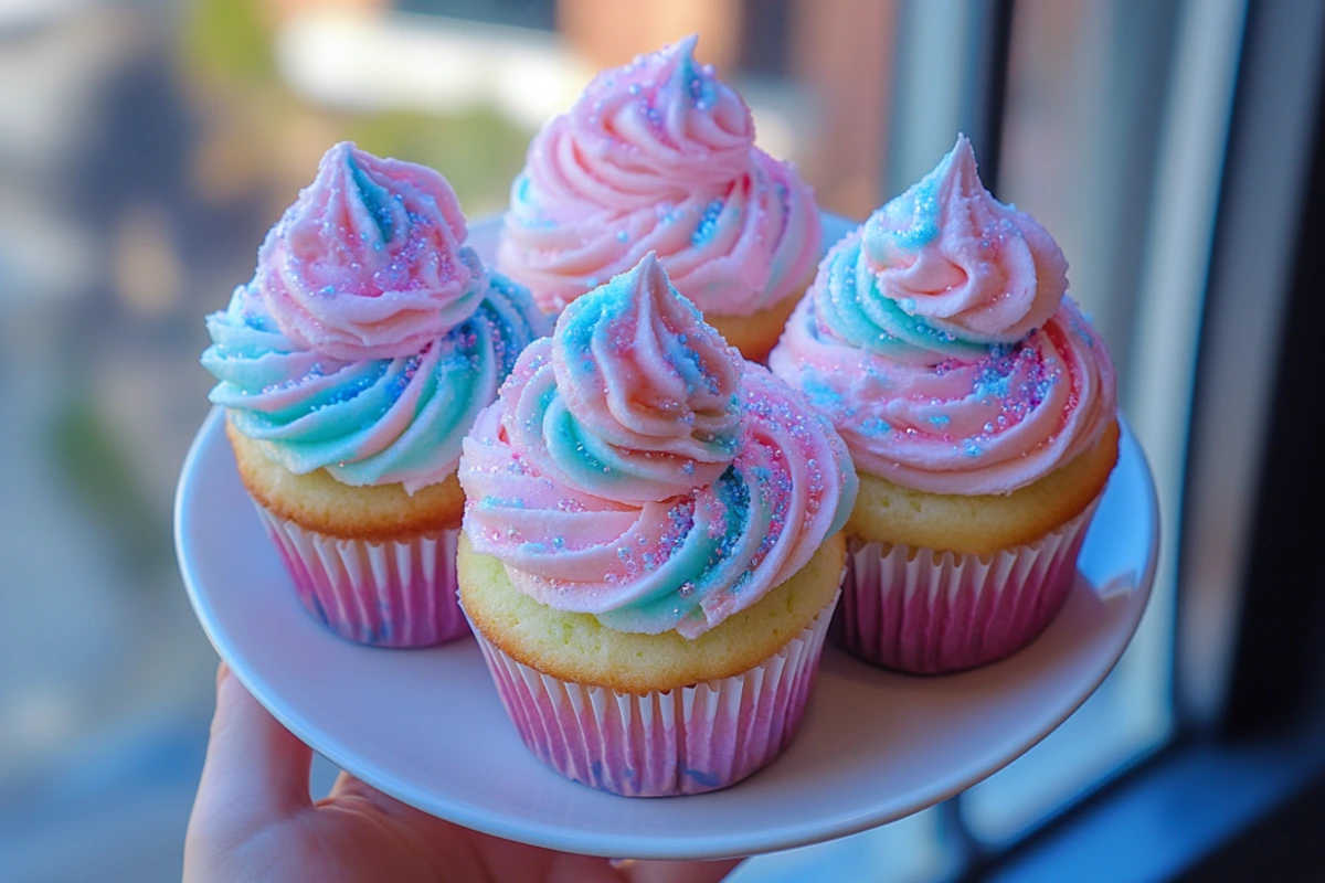 Cotton Candy Cupcakes