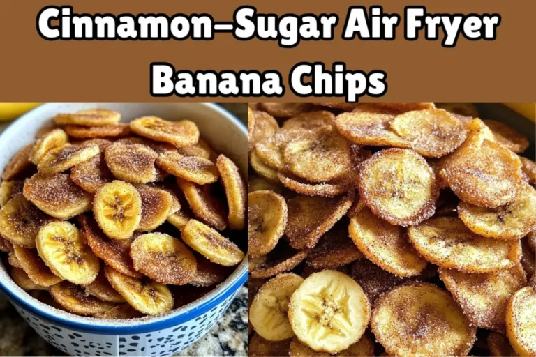 Cinnamon-Sugar Air Fryer Banana Chips Recipe