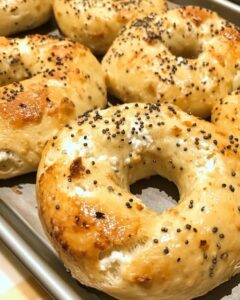 Protein Bagels with Cottage Cheese