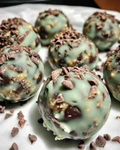 Mint Chocolate Chip Protein Balls Recipe