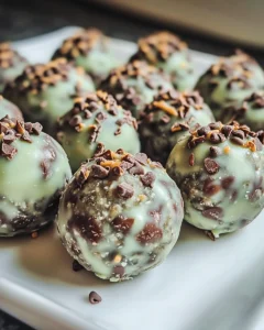 Mint Chocolate Chip Protein Balls Recipe