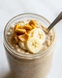 Banana & Peanut Butter Overnight Oats