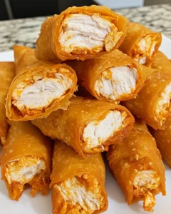 Air Fryer Buffalo Chicken Egg Rolls