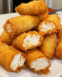 Air Fryer Buffalo Chicken Egg Rolls