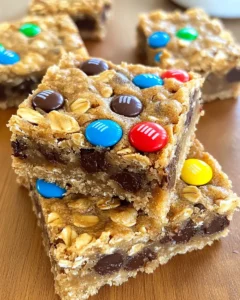 Monster Cookie Oat Bars