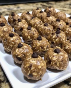 No-Bake Peanut Butter Chocolate Chip Energy Balls