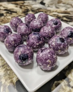 No-Bake Lemon Blueberry Protein Bites
