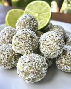 Coconut Lime Chia Energy Bites