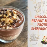 Chocolate Peanut Butter Protein Overnight Oats