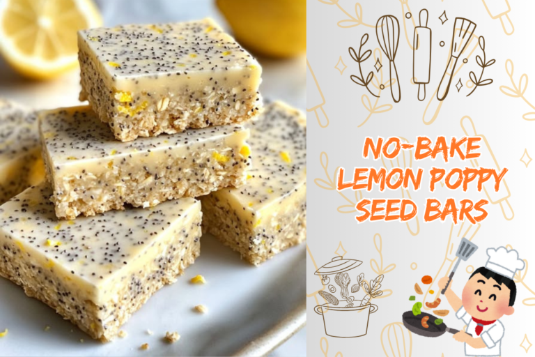 No-Bake Lemon Poppy Seed Bars