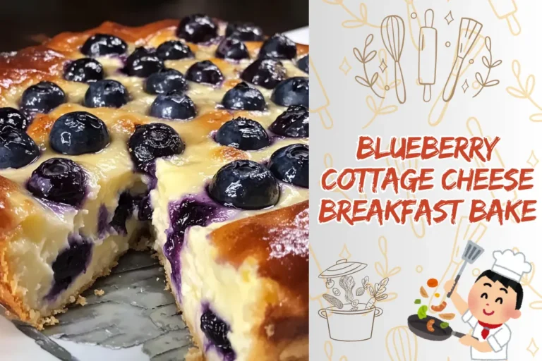 Blueberry Cottage Cheese Breakfast Bake