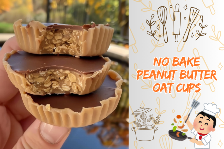 No Bake Peanut Butter Oat Cups