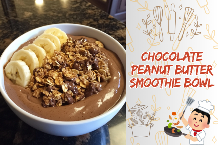 Chocolate Peanut Butter Smoothie Bowl