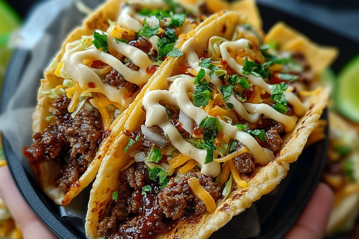 Garlic Butter Honey BBQ Tacos – Sweet, Savory, and Packed with Flavor 