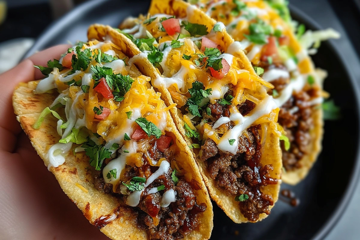 Garlic Butter Honey BBQ Tacos – Sweet, Savory, and Packed with Flavor 