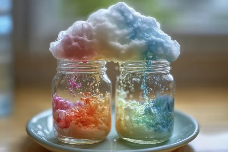 How to Make a Rain Cloud in a Jar – Easy Weather Science Experiment for Kids