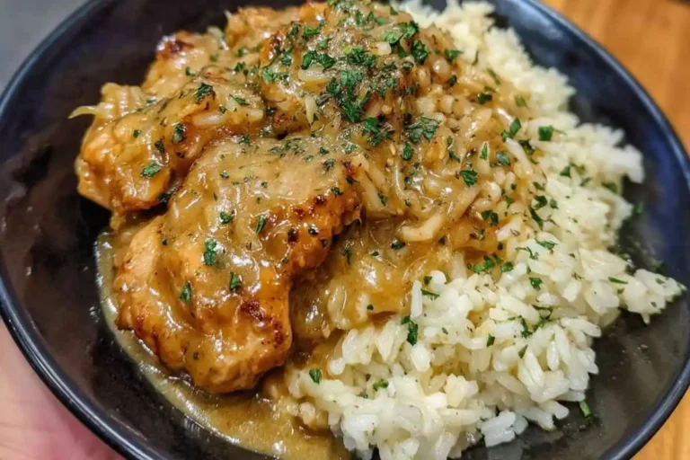 Smothered Chicken and Rice