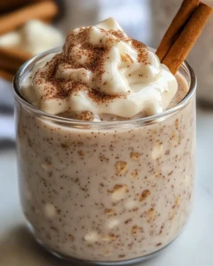 Healthy Cinnamon Roll Overnight Oats