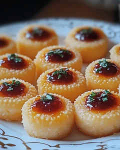 Cheesy Thumbprint Appetizers with Hot Pepper Jelly