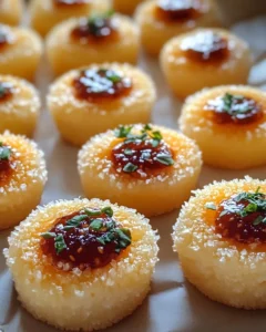Cheesy Thumbprint Appetizers with Hot Pepper Jelly