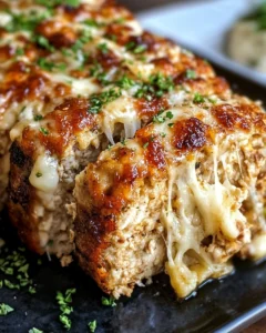 Garlic Parmesan Chicken Meatloaf Recipe