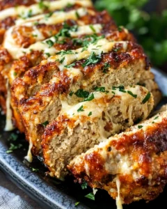 Garlic Parmesan Chicken Meatloaf Recipe