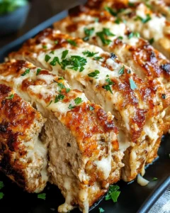 Garlic Parmesan Chicken Meatloaf Recipe