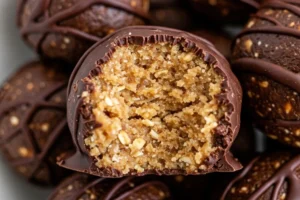 Chocolate Peanut Butter Oatmeal Protein Balls