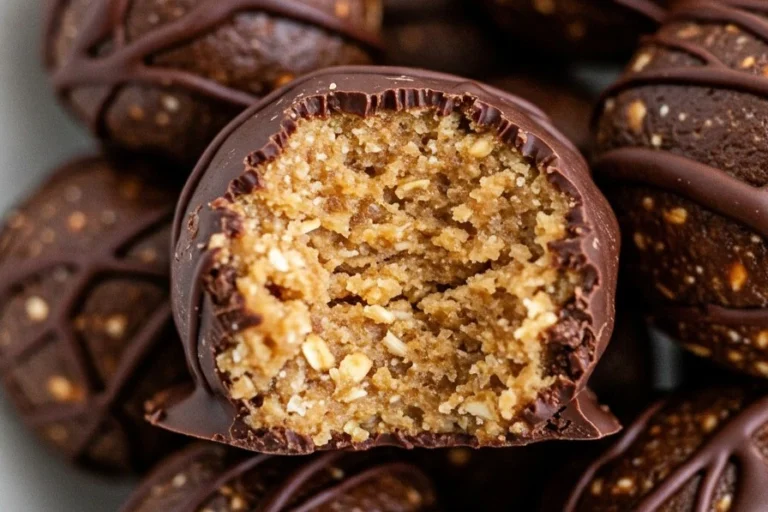 Chocolate Peanut Butter Oatmeal Protein Balls